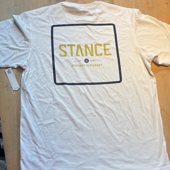 Stance White and Yellow Graphic Tee - Picture 1 of 5